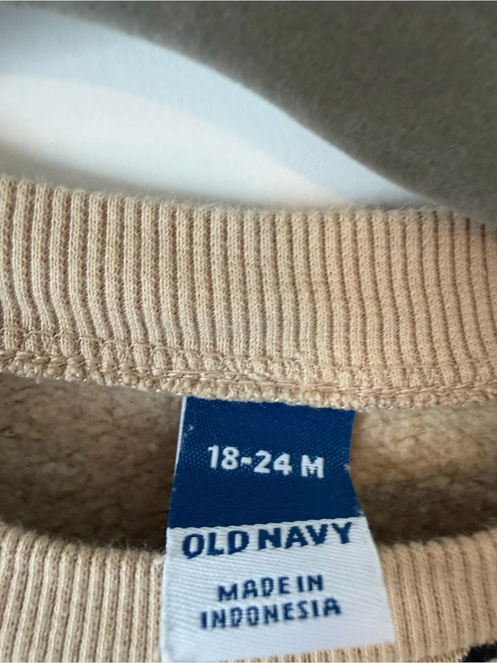 Old Navy Beige & Black Leopard Print Long-Sleeve Romper